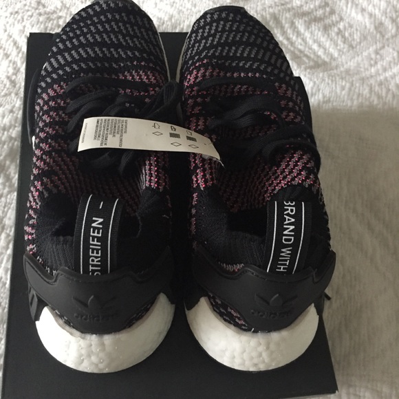 NWB Adidas NMD Sneakers Black/Gray Pink 8/9 - Picture 5 of 8